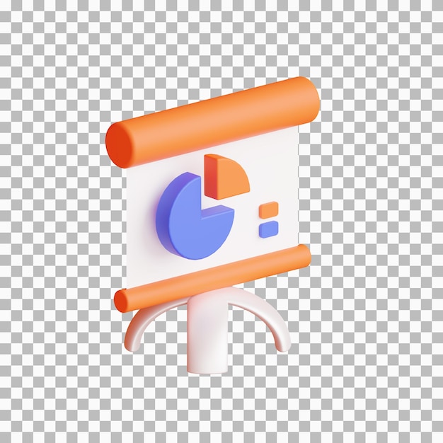 isolated presentation 3d icon