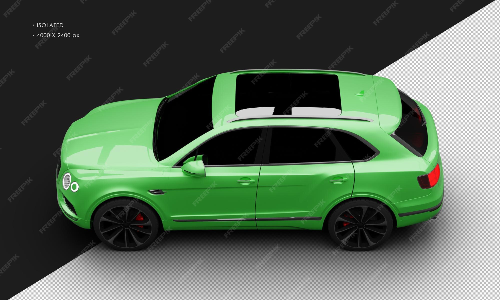 Premium PSD Isolated realistic metallic green luxury high performance