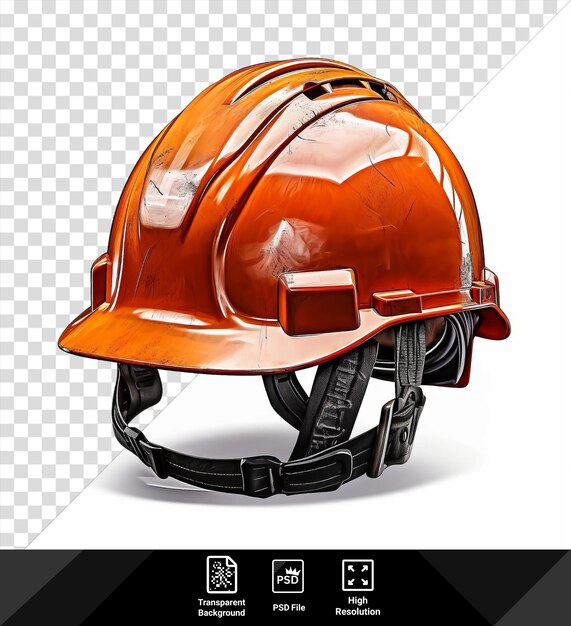 Isolated realistic photographic miners helmet on a transparent background png