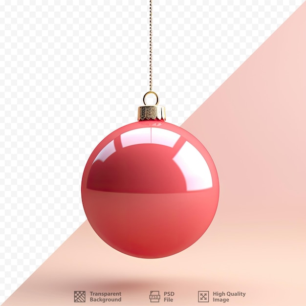 Isolated red ornament for christmas