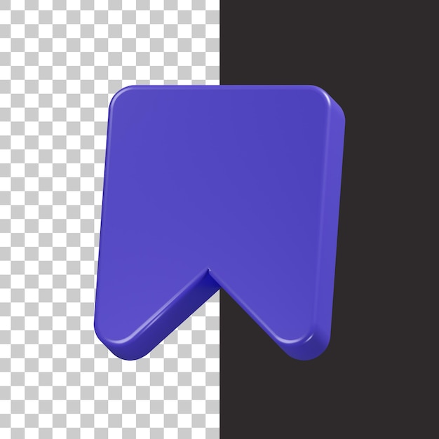 Isolated save icon in 3d rendering