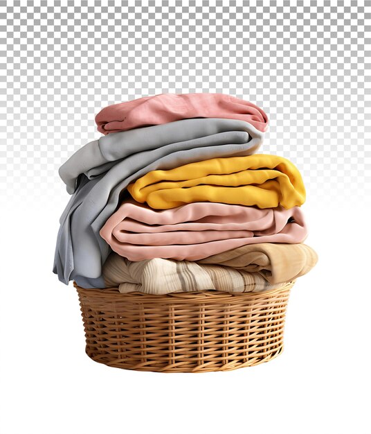 PSD isolated stack of towels ensuring a tidy appearance in design