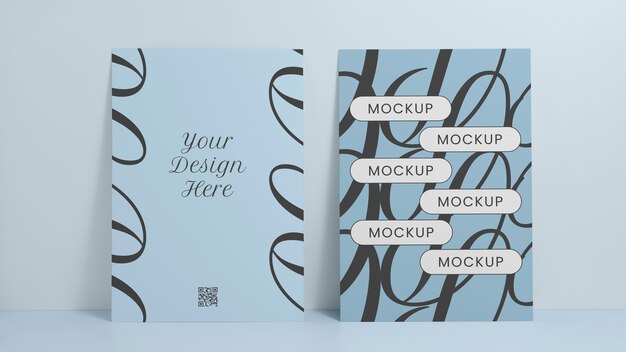 PSD isolated stationery mockup