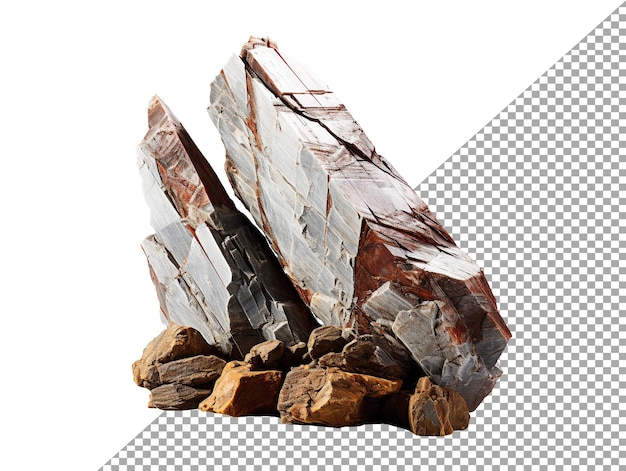 PSD isolated stone rock with transpared background