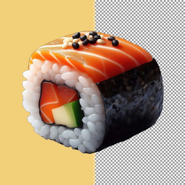 PSD piatto di sushi isolato png