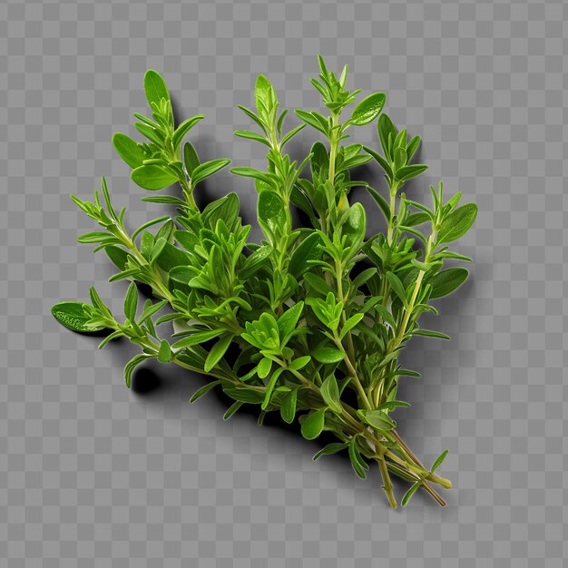 PSD isolated of thyme leaf a versatile culinary herb depicted in ph png psd decoration leaf transparent