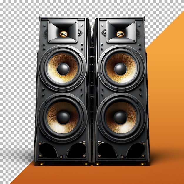 Isolated tower speakers