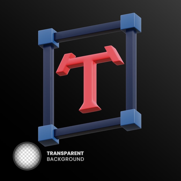 PSD oggetto 3d trasparente isolato senza sfondo