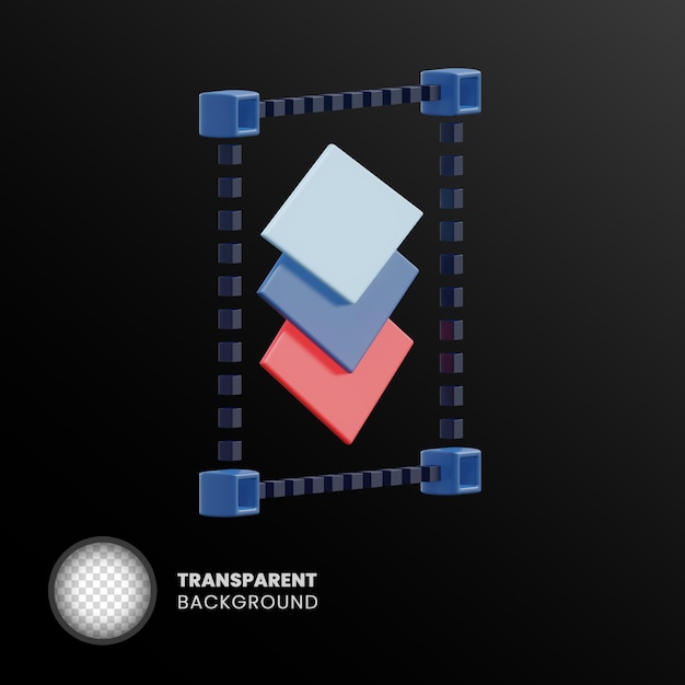 PSD 배경 없이 격리된 투명 3d 개체