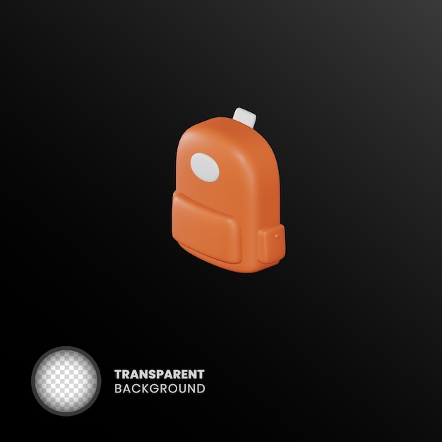 PSD isolated transparent 3d object without background