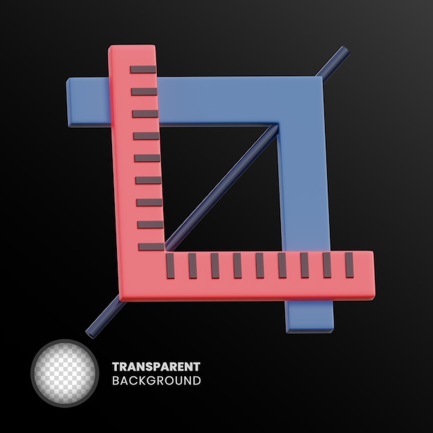 Oggetto 3d trasparente isolato senza sfondo