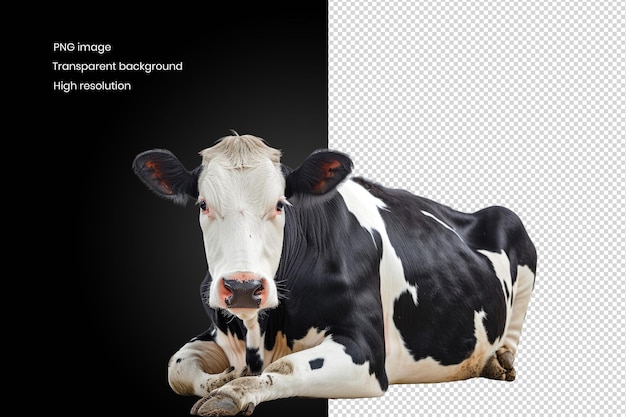 Isolated white cow on background