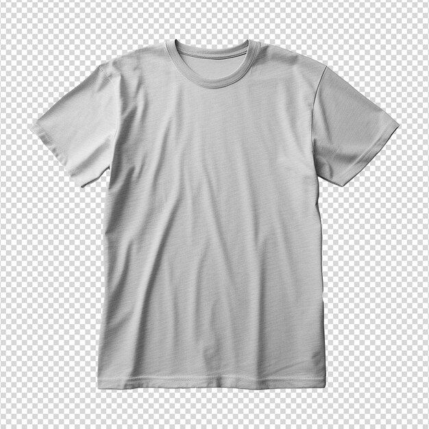 PSD isolated white tshirt on a transparent background