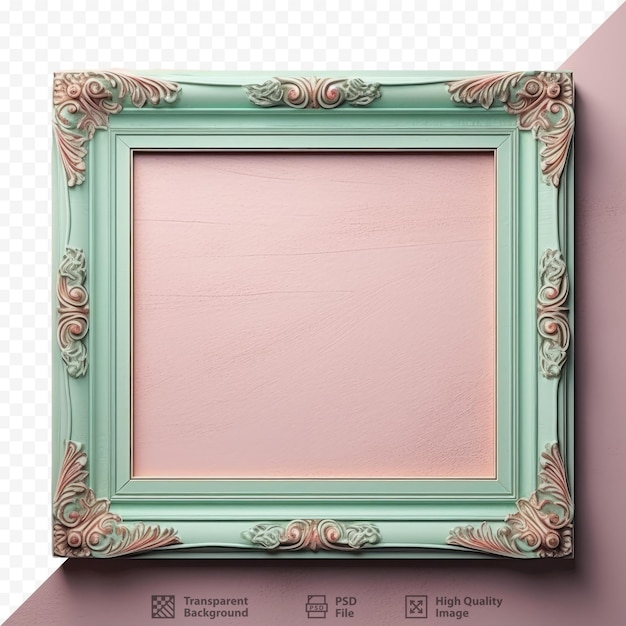 PSD isolated wooden frame