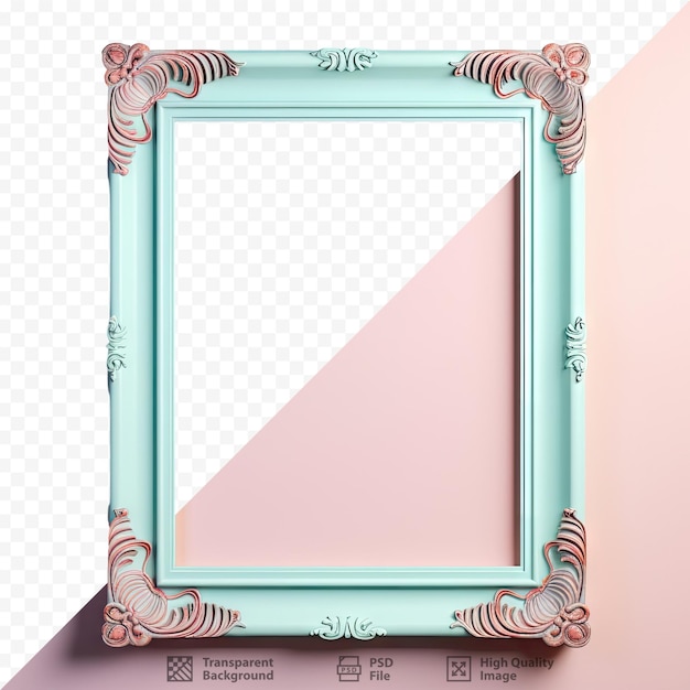 PSD isolated wooden frame