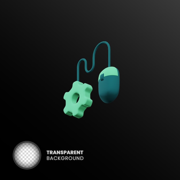 Isolert transparent 3D-objekt uten bakgrunn