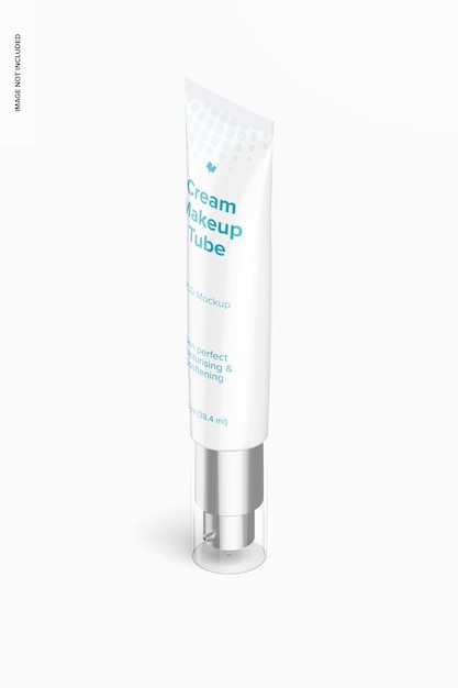 Isometric 1.3 oz cream tube mockup