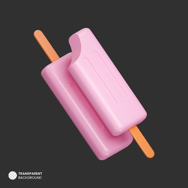 Isometric 3d render ice cream icon