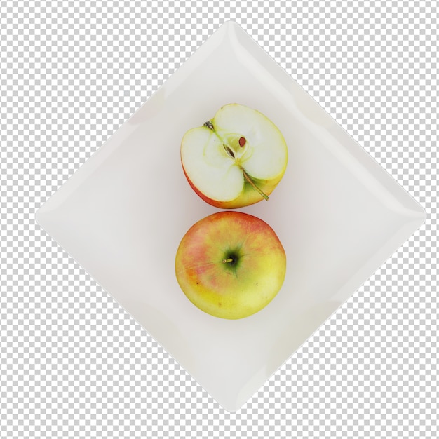 PSD isometric apple