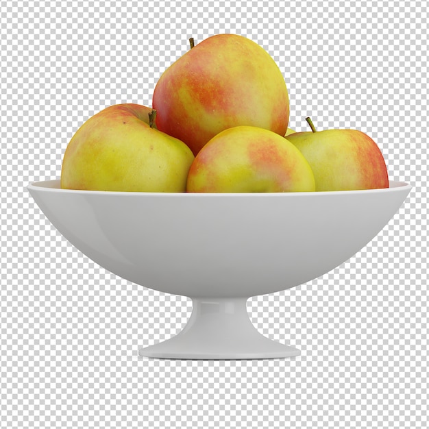 PSD isometric apples