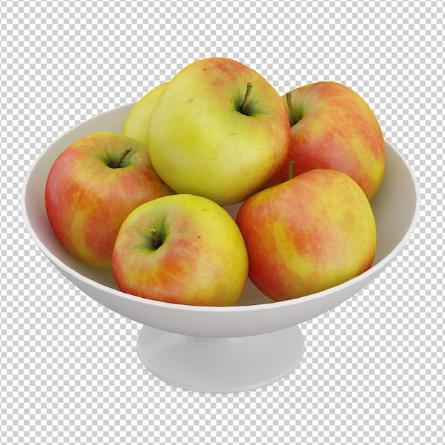 PSD isometric apples