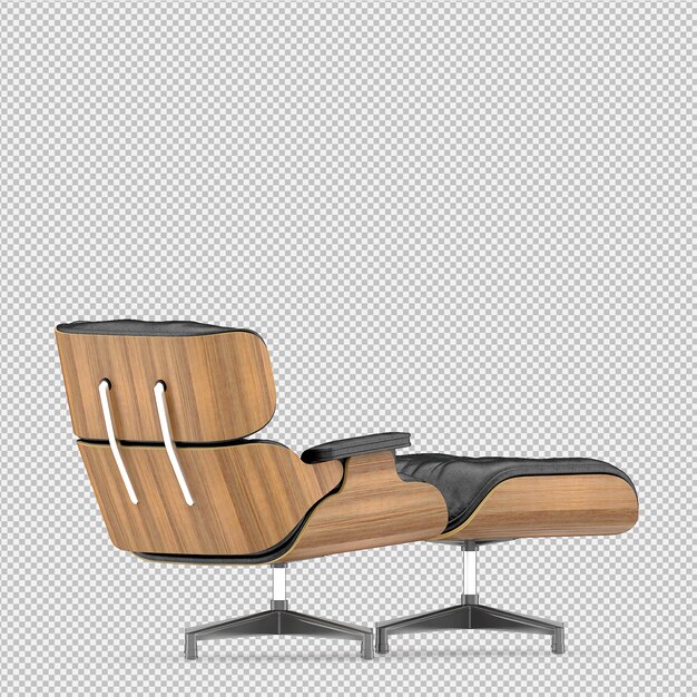 PSD isometric armchair 3d rendering