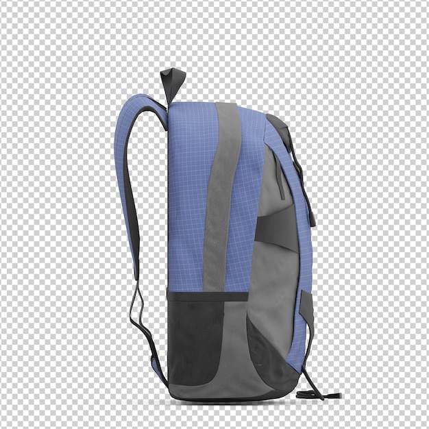 PSD isometric backpack