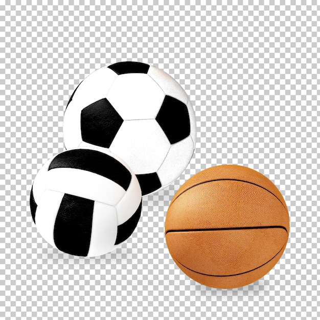 PSD isometric balls 3d rendering