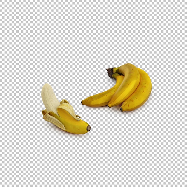 PSD isometric bananas