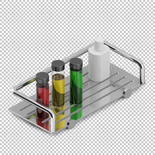 PSD isometric bathroom accessories