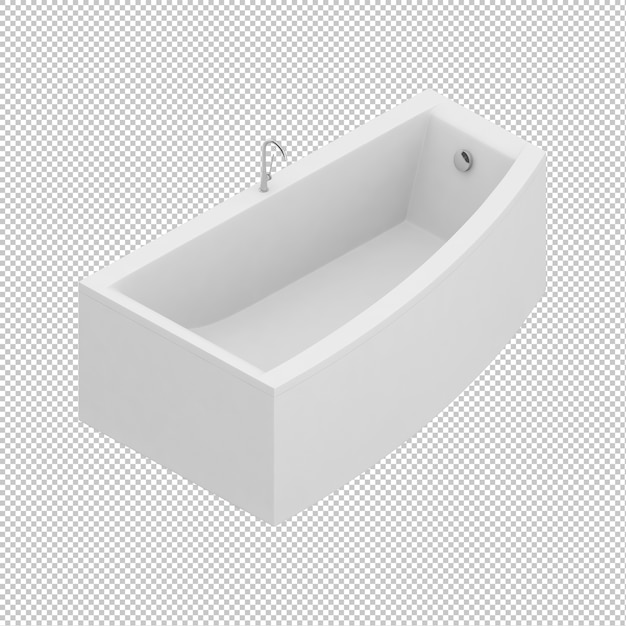 PSD isometric bathtub