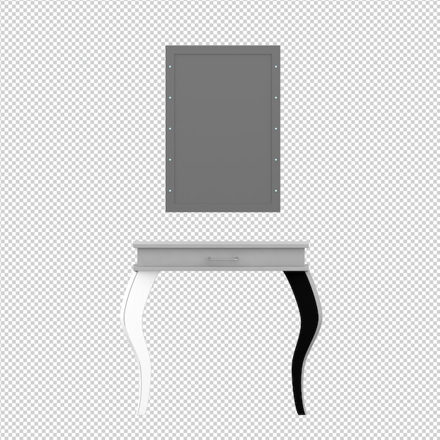 isometric beauty accessories 3d isolated render