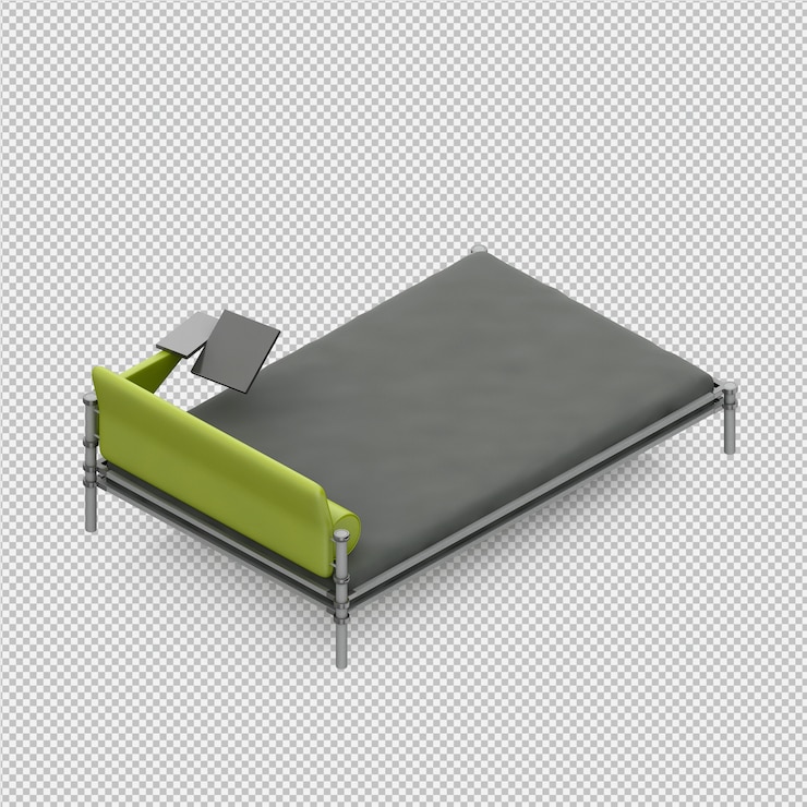 PSD 同位素床的 3d 渲染
