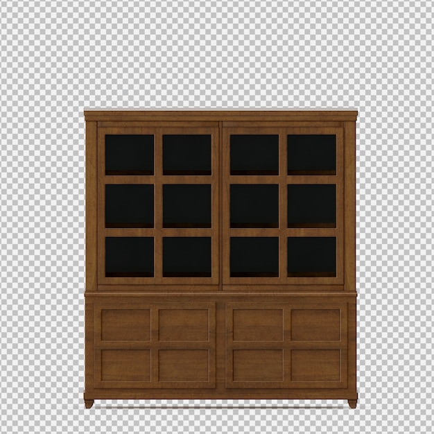 PSD 等尺性キャビネット3dレンダリング