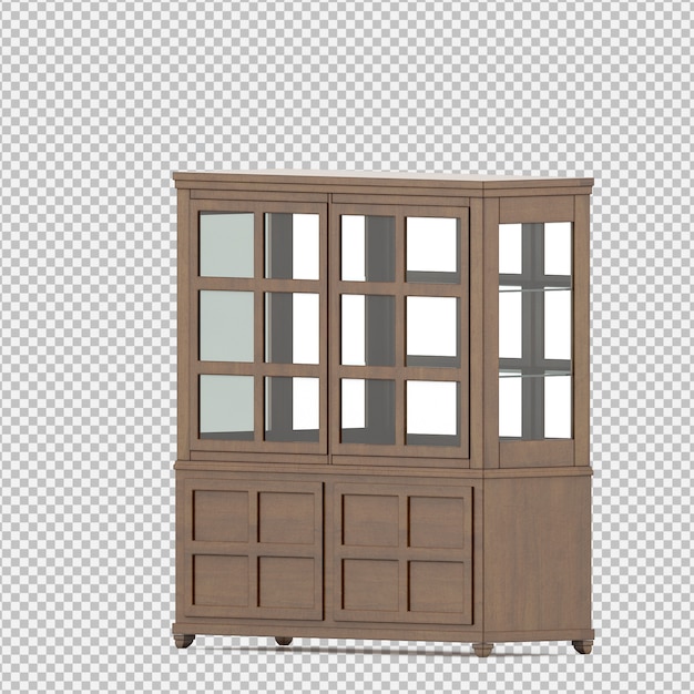 PSD 等尺性キャビネット3dレンダリング