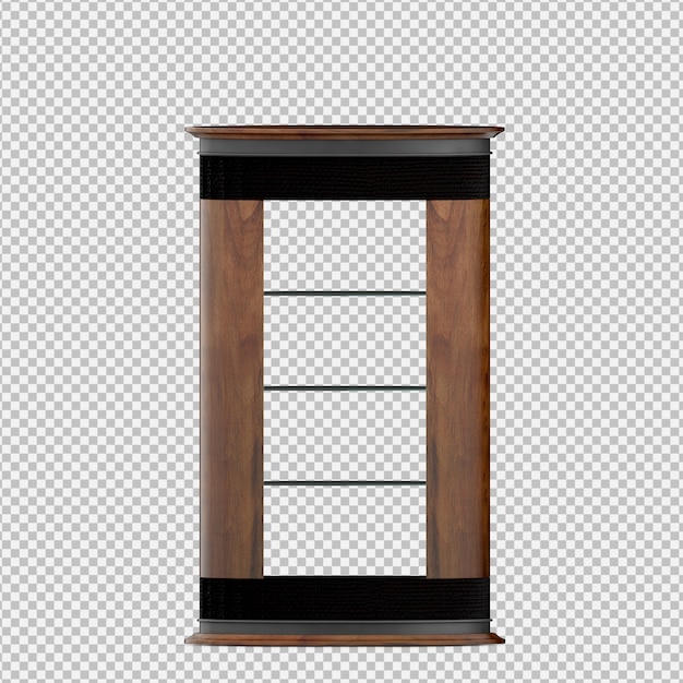 PSD 等尺性キャビネット3dレンダリング