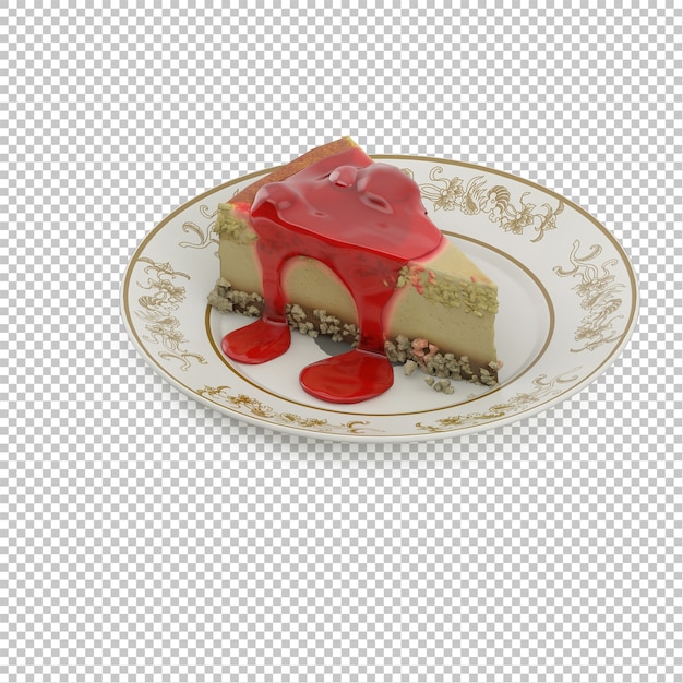 PSD isometric cake