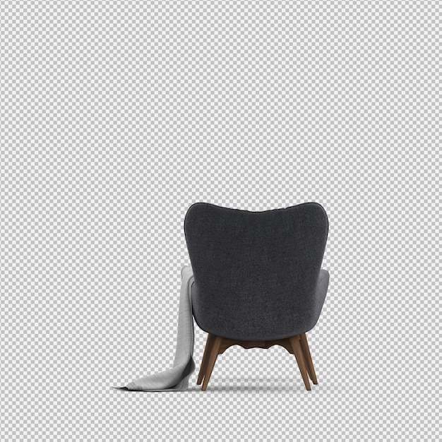 等尺性椅子3 D分離レンダリング