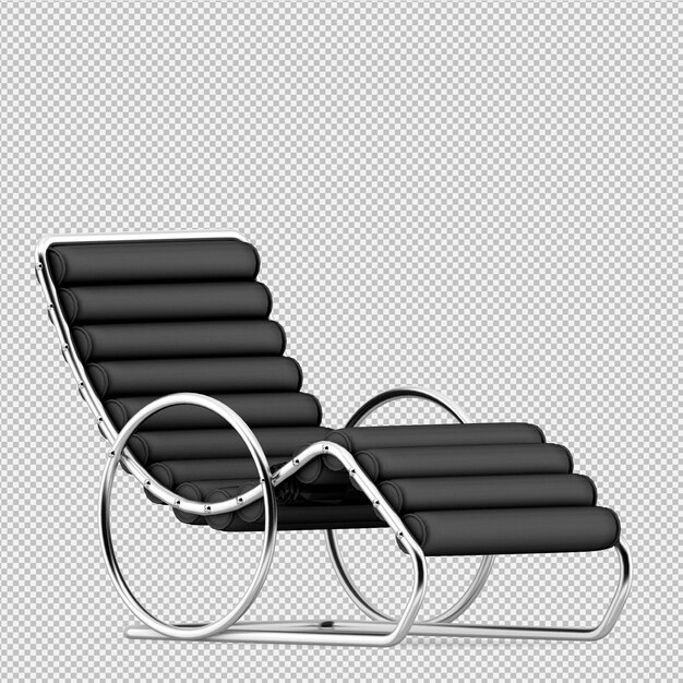 Isometric Chair 3D render