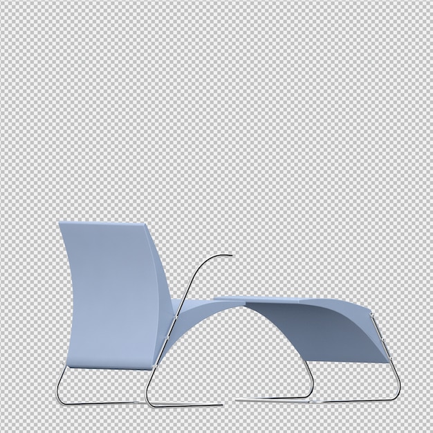 Isometric Chair 3D render