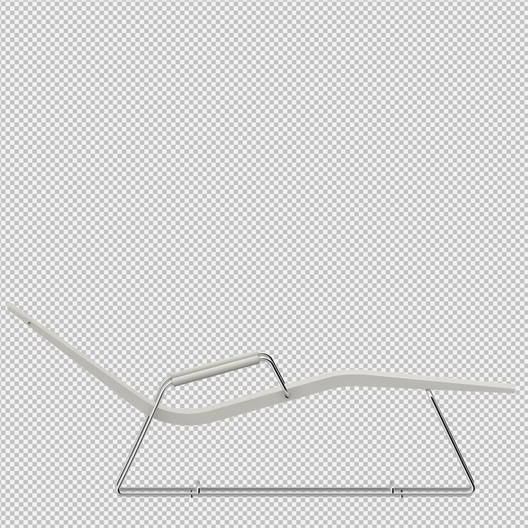 PSD 아이소 메트릭 의자 3d 렌더링