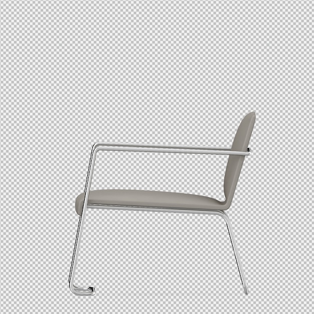 Isometric Chair 3d Render