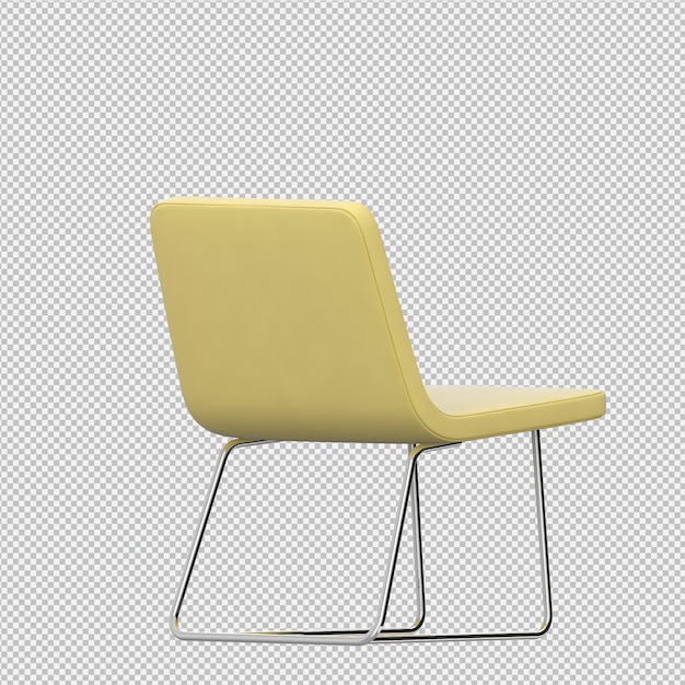 Isometric Chair 3D render