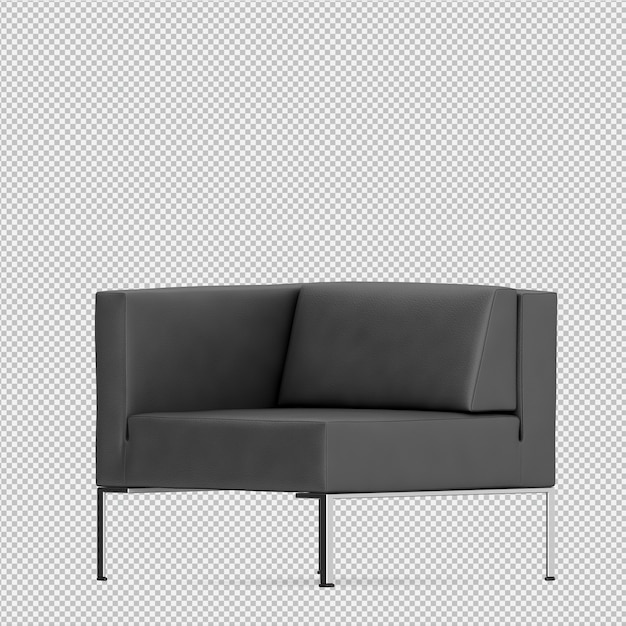 Isometric Chair 3d Render