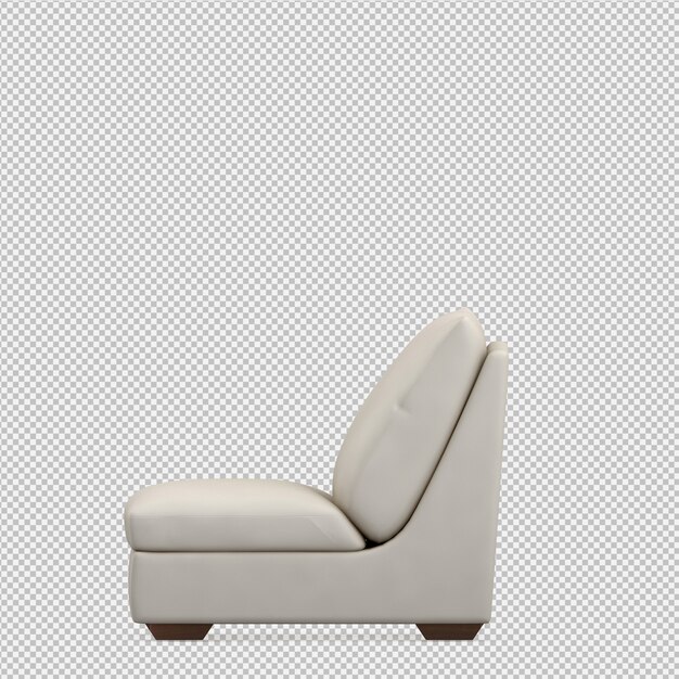 Isometric Chair 3D render