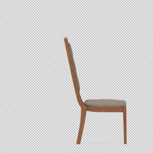 Isometric Chair 3d Render