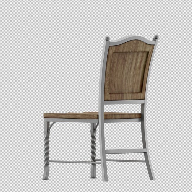 Isometric Chair 3d Render