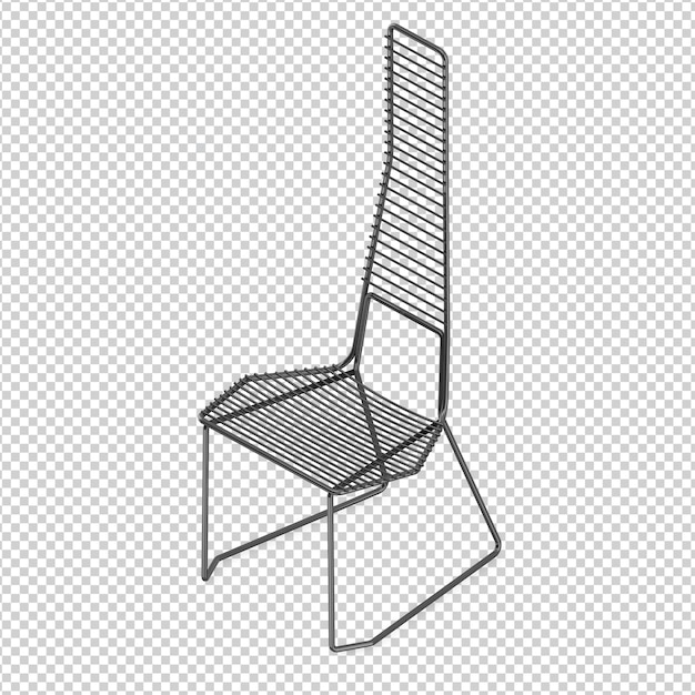 PSD isometric chair