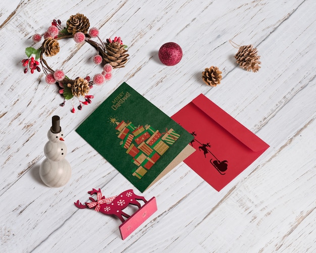 PSD isometric christmas mockup