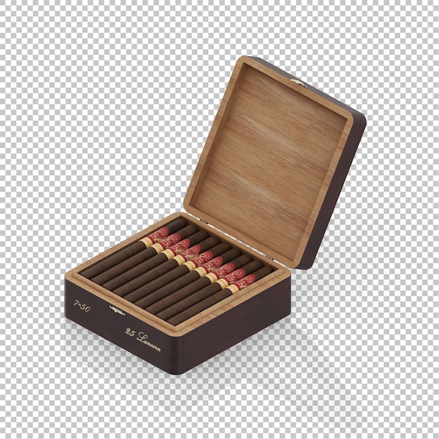 Isometric cigar box